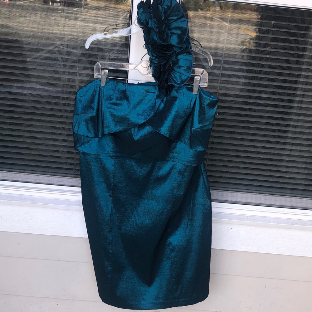 A New Years Eve Special: Teal One-Shoulder Dress (NWOT)